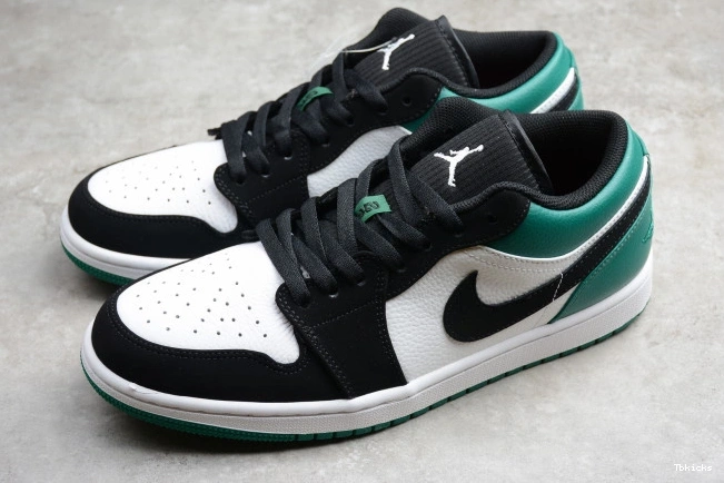 Reps TBK Air Jordan 553558-113 White Mystic Green Black Low 1 0720